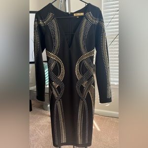 WOW Couture Gold Label Studded Dress Size M